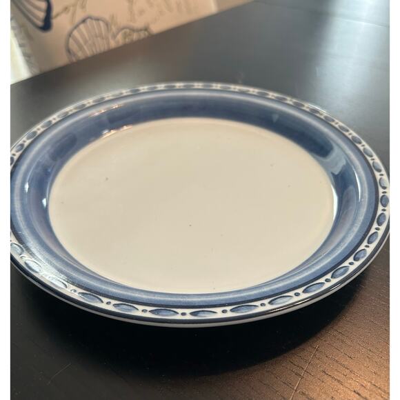 Dansk Bistro Cafe Belgian Blue Replacement Dinner Plate - Picture 1 of 4